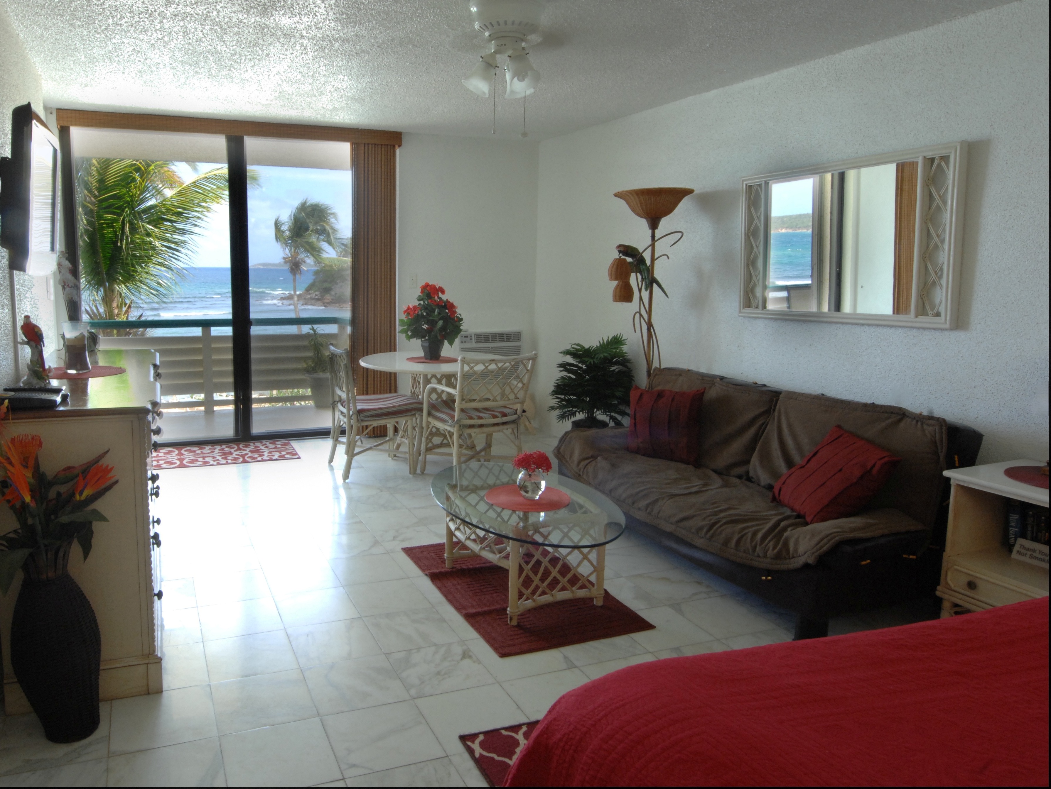 Tropically decorated condos